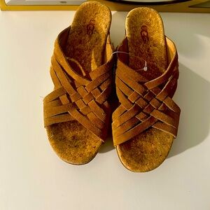 UGG suede open shoes.Size 8